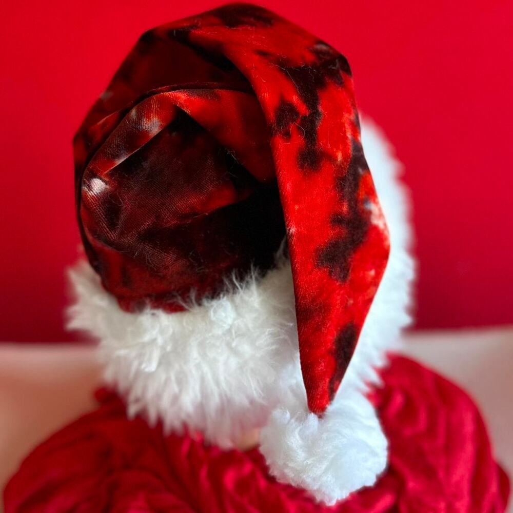 Handcrafted Tie-Dye Santa Hat